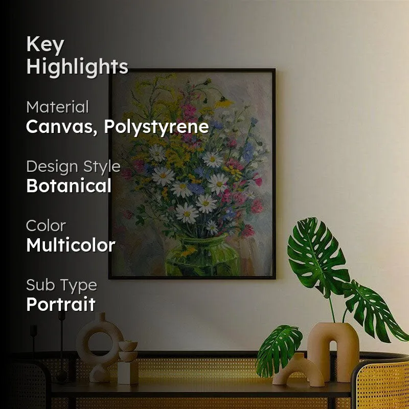 Candy Cell Abstract Canvas Wall Painting - Black Frame media 2