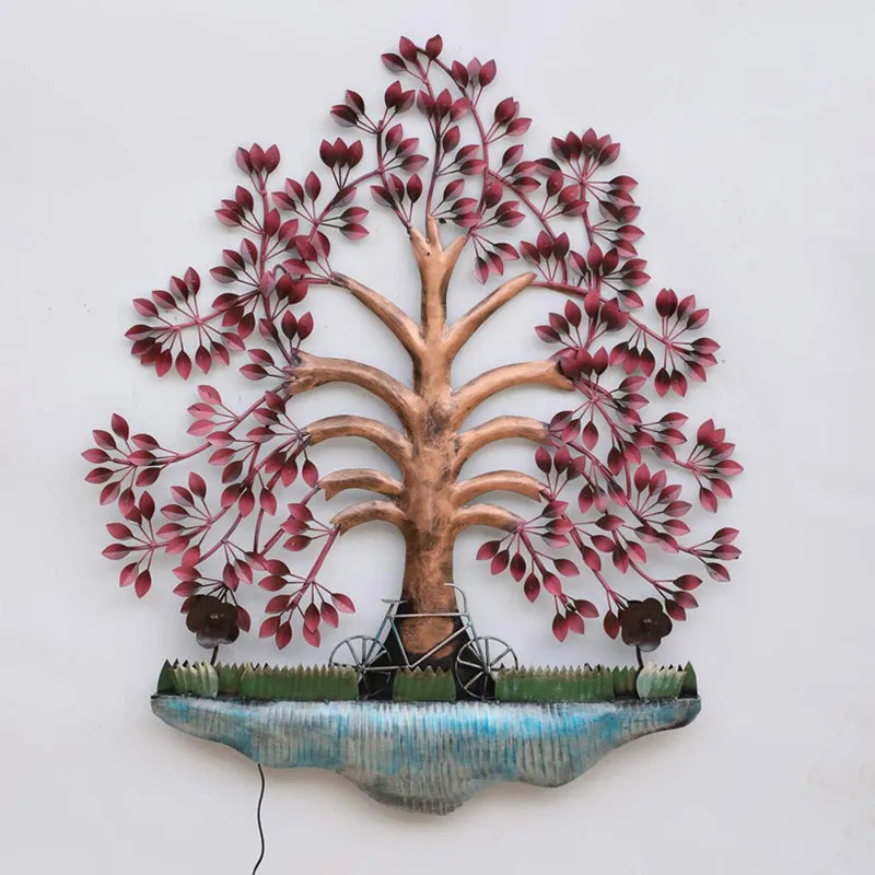 Cycle Under Tree Iron Wall Accent media 3