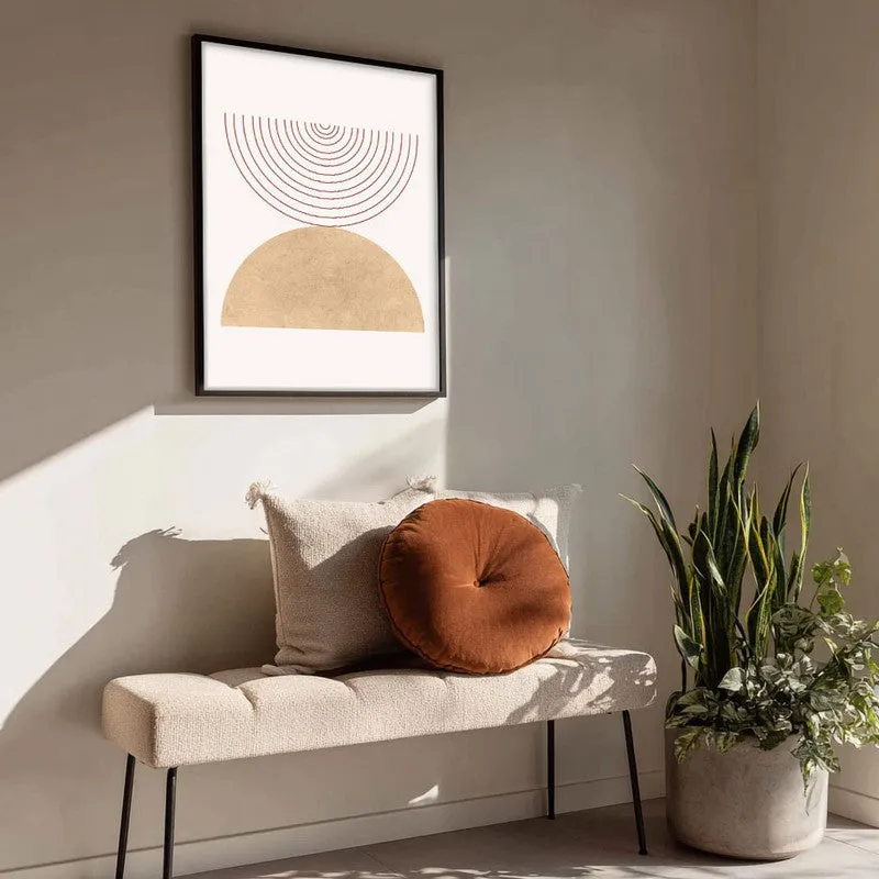 Bohemian Tranquility Canvas Wall Painting With Black Frame media 4