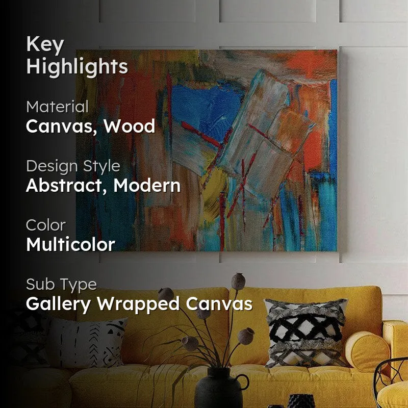 Enigmatic Fusion Canvas Painting - Gallery Wrap media 2
