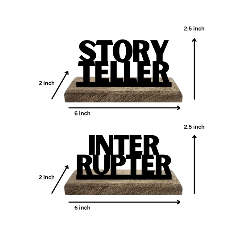 Story Teller Typography Showpiece - Set Of Two media 5