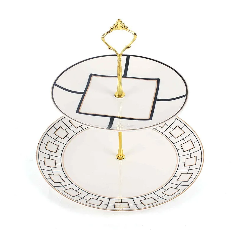 Eleganza Cake Stand - White,Blue media 5