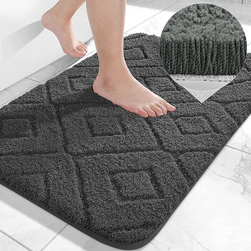 Zella Anti Skid Bath Mat (Dark Grey) - Set Of Four media 3