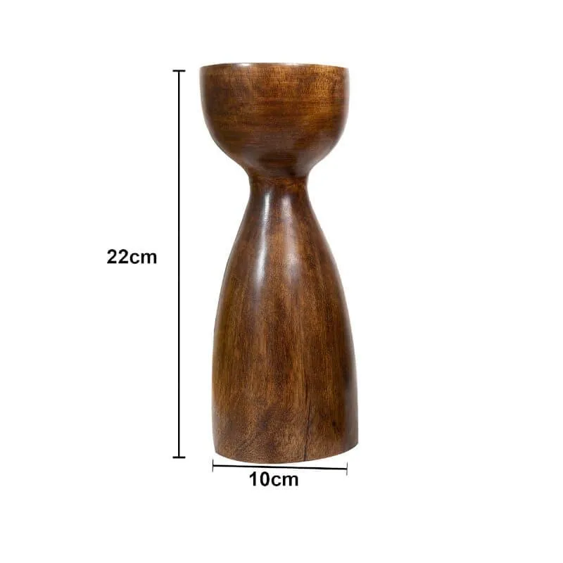 Aria Wooden Candle Stand - Medium media 4