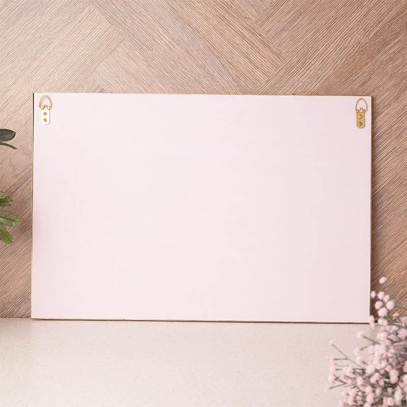 Sweet Home MDF & Fabric Wall Accent - 3