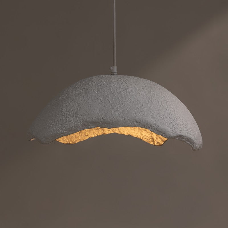 Fig Living Terra Mache Ceiling Lamp - White image 8