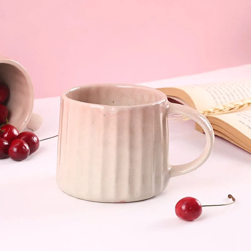 Mirella Ceramic Coffee Mug (250 mL) - Pink media 4