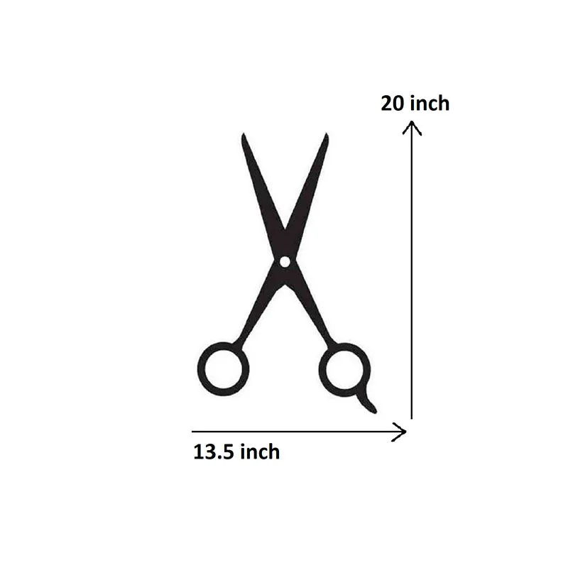 Pair Of Scissors Black Iron Wall Accent media 5