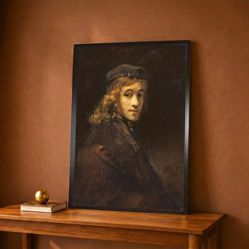 Titus the Artist's Son, c.1662 Canvas Wall Painting - 9 x 12 Inches