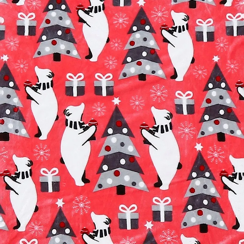 Monte Carlo Whimsical Winter Wrap Kids Blanket (Red) - 500 GSM media 4