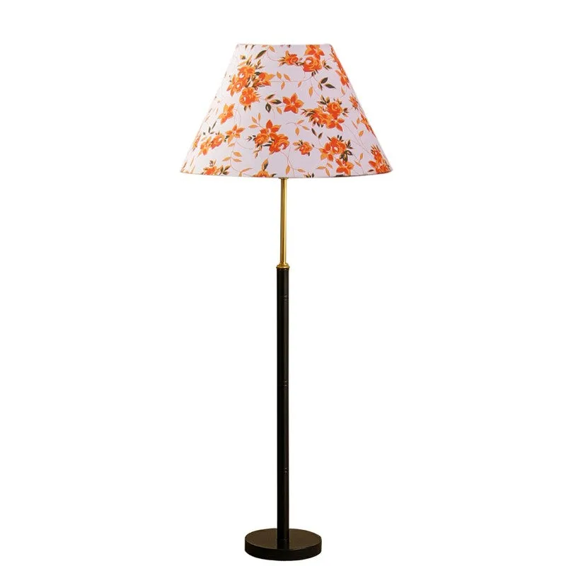 Golden Ray Wooden Floor Lamp - Orange media 4