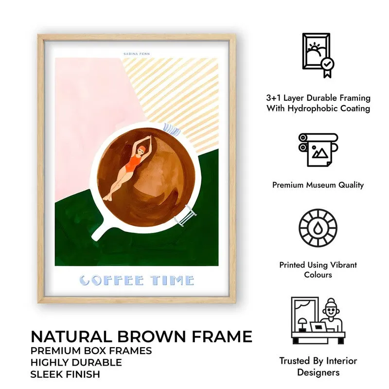 FloatingCoffee Archival Canvas Wall Art - Brown media 11