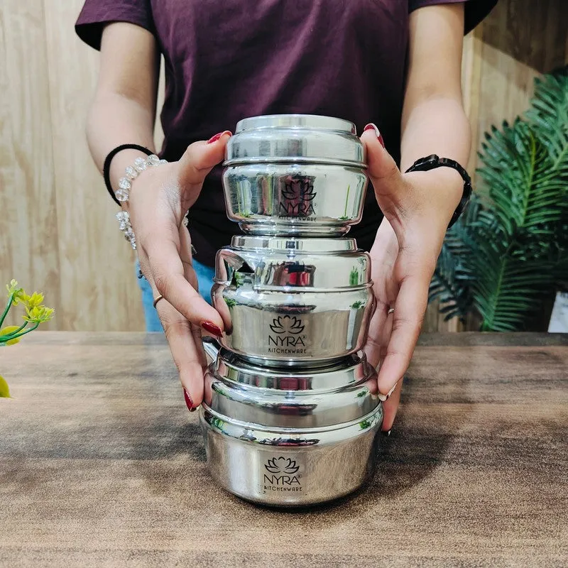Jivara Stainless Steel Ghee Pot with Spoon - (150 ML) media 6