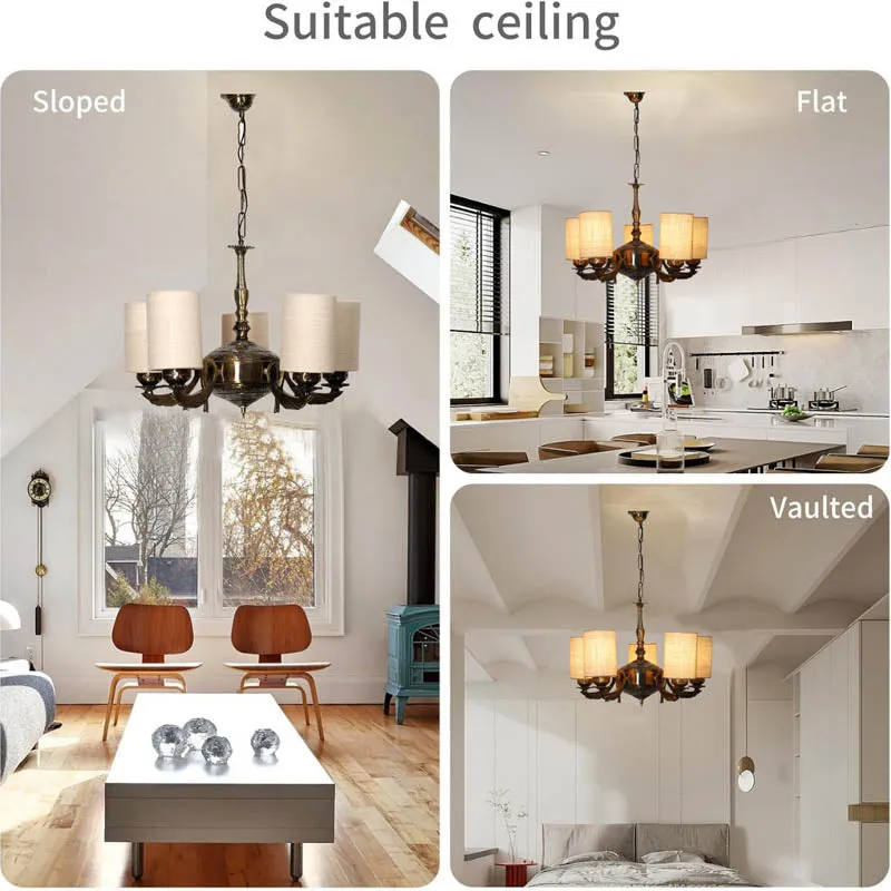 Arabian Cylindrical Golden Antique Ceiling Lamp media 5