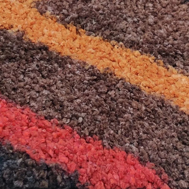Beyric Abstract Micro Fiber Area Rug - Brown,Red media 5