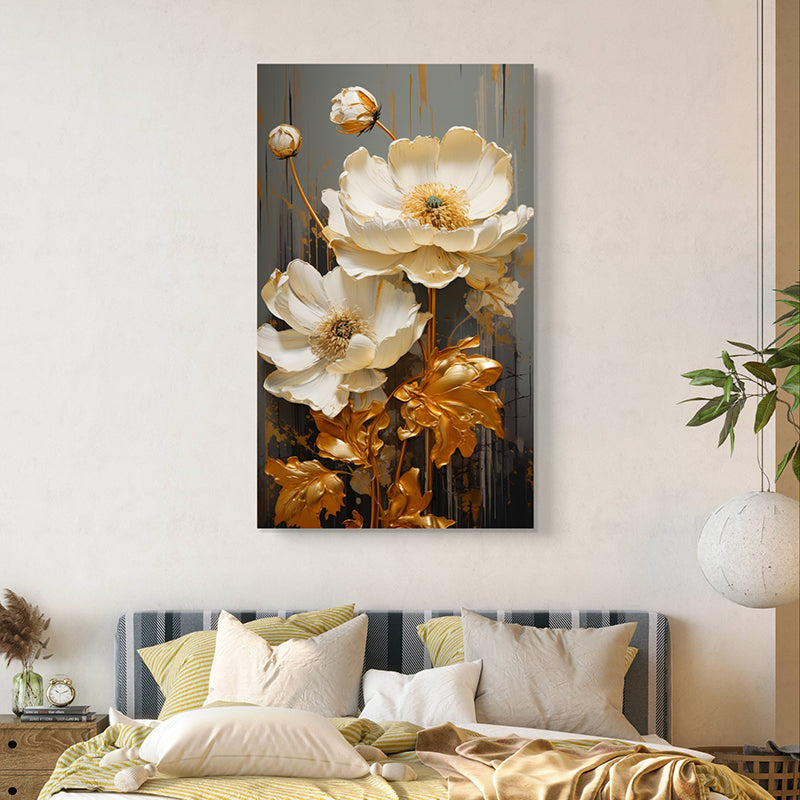 Bloom Gold Wall Painting