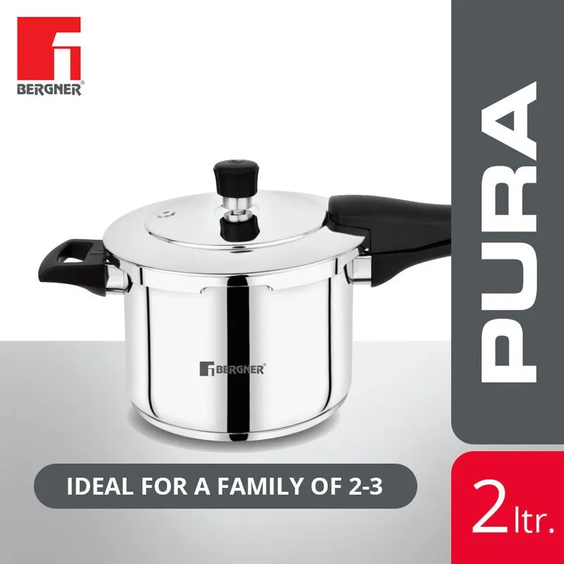 Bergner Edge Induction Safe Pressure Cooker - 2000 ml/16 Inches media 3