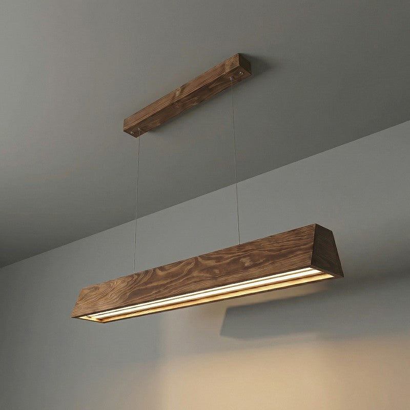 Fuego Linear LED Wooden Ceiling Lamp media 6