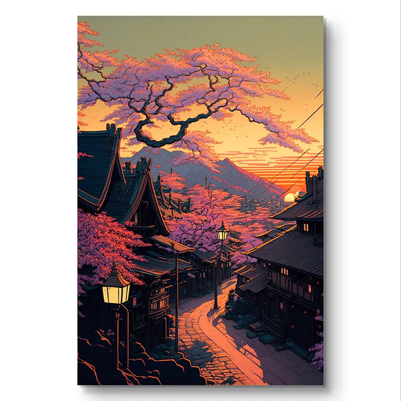 Sunset Valley Wall Painting media 3