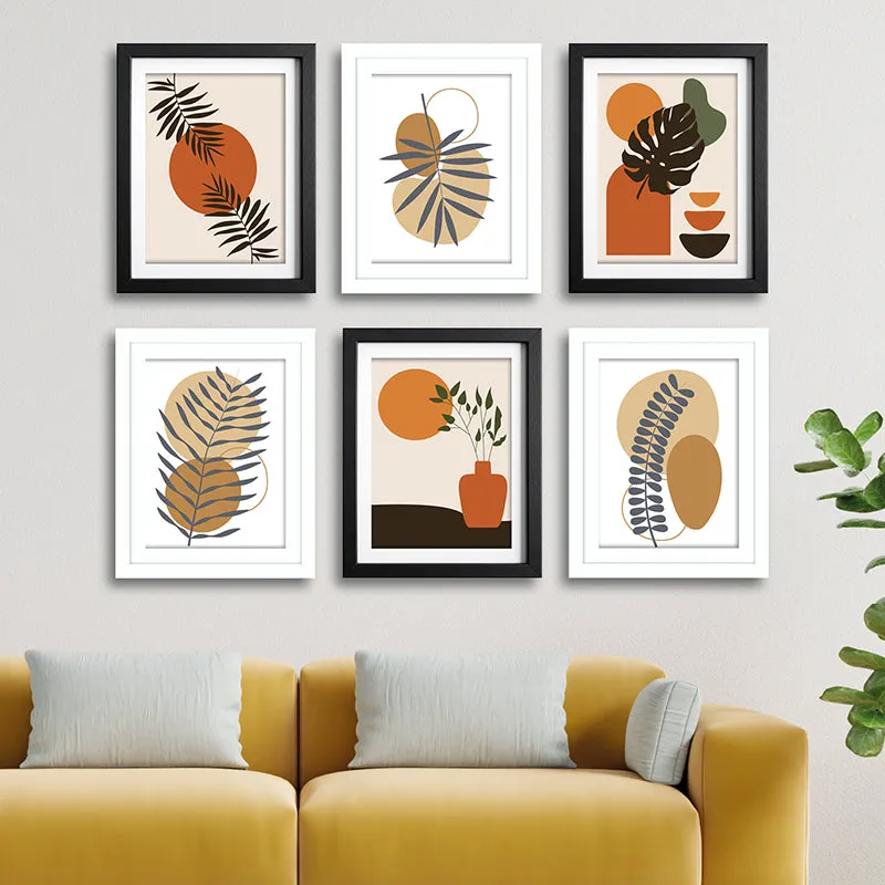 Modern Form III Wall Art With Frame - Set Of Six media 1