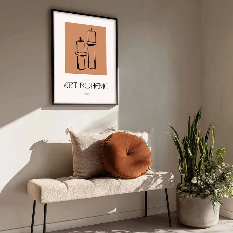 Ritual Calm Canvas Wall Painting With Black Frame media 4