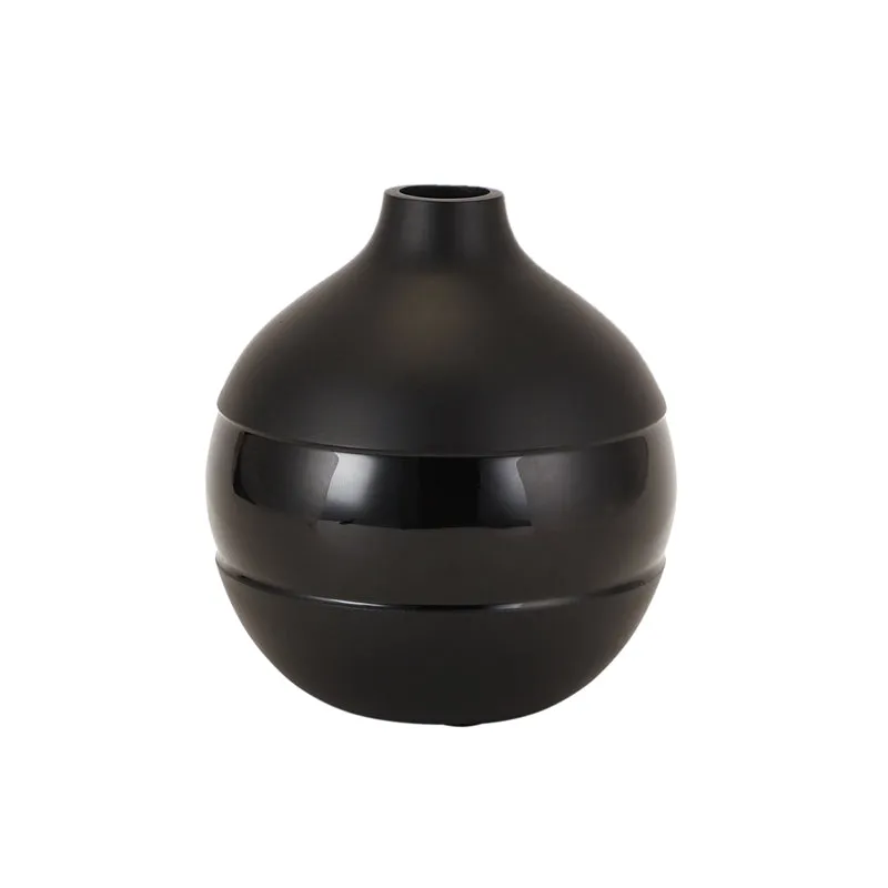 Daino Enamel Vase - Black media 3