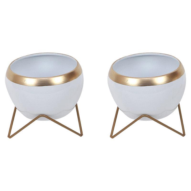 Apple Dun Planter (White) - Set Of Two media 4