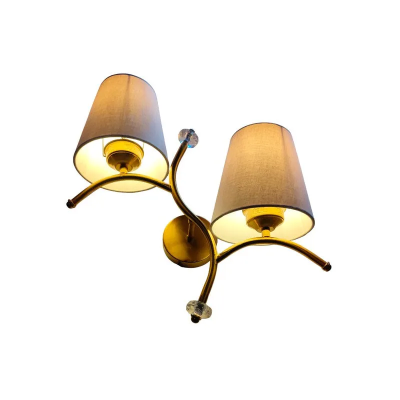 GlowStem Twin Cotton Wall Lamp - Grey media 7