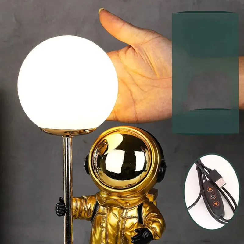Space Force Table Lamp - White,Gold media 5
