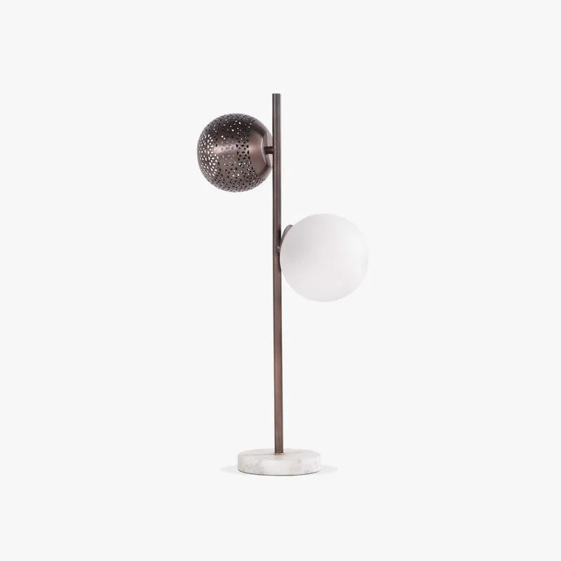 Orange Tree New Soma Mild Steel Table Lamp - Black,White media 4