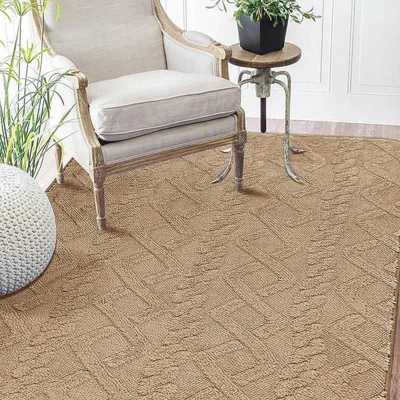 Interlocked Step Microfiber Bath Mat - Beige media 4