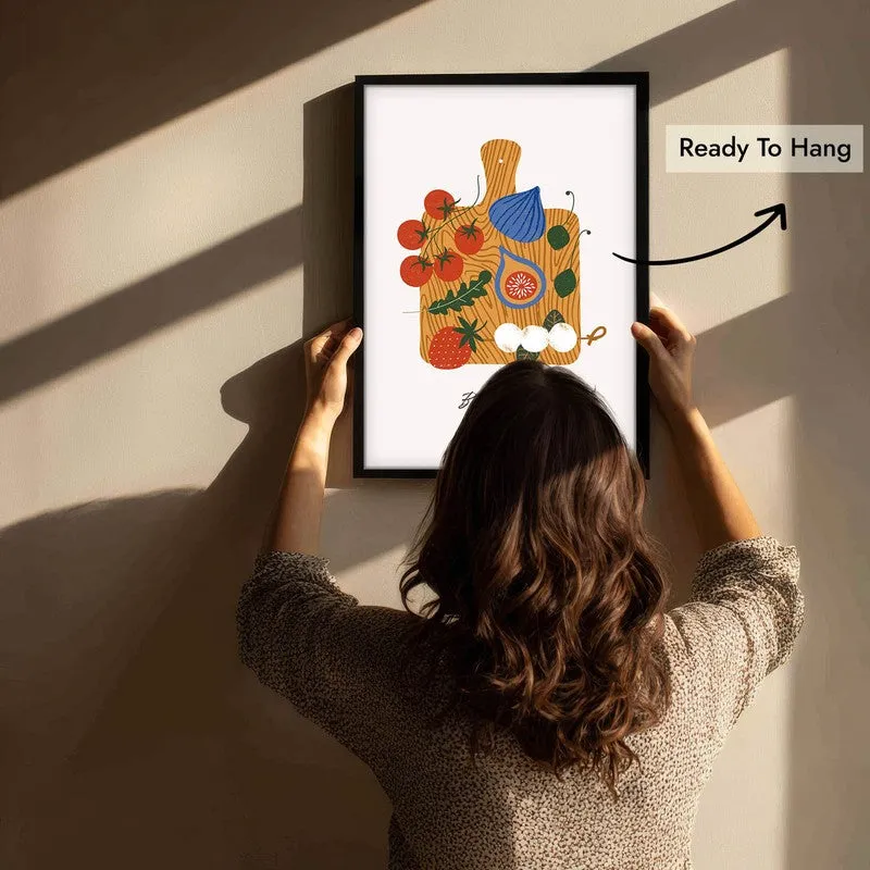 Kitchen Banquet Archival Canvas Wall Art - Black media 6