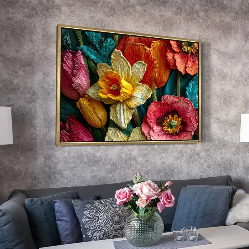 Spring Flourish Canvas Wall Painting With Frame media 6