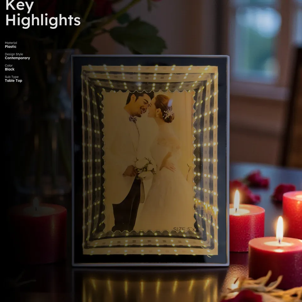 Cupid Hollow Glow Plastic Photo Frame media 2