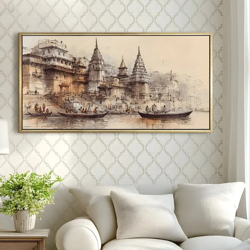 Boats in the Golden Calm Wall Art media 1