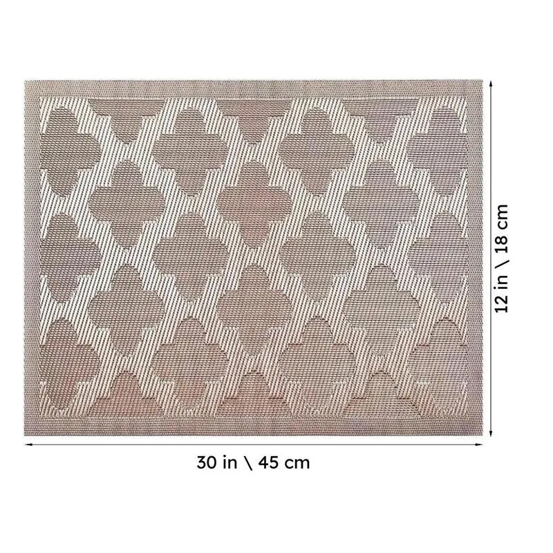 Lyora Brown Rectangle PVC Table Mats - Set Of Four media 6