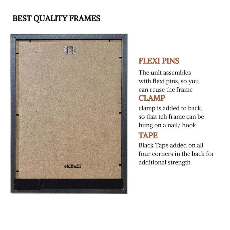 Sunlit Muse Paper Wall Painting With Frame - Brown media 7