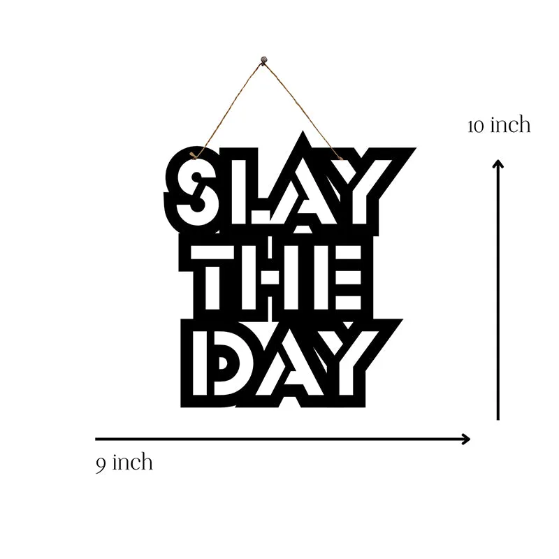 Slay The Day Mild Steel Wall Accent media 5