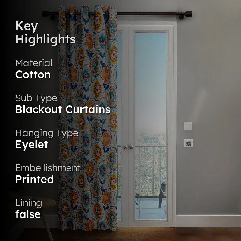 Vibrant Boho Bloom Curtain media 2