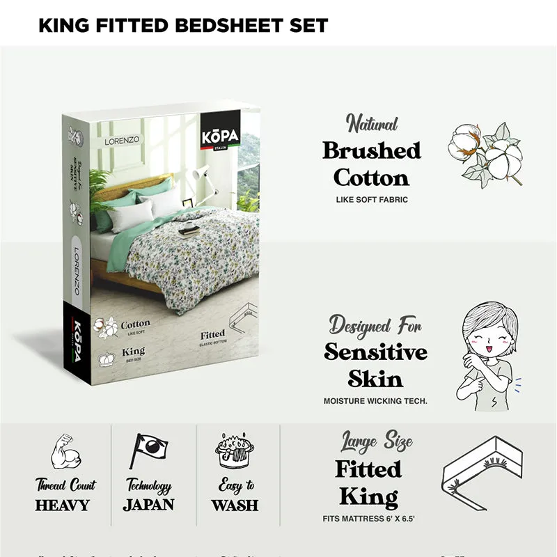 Pike Abstract Microfiber Bedsheet (Lavender) - 120 GSM media 3