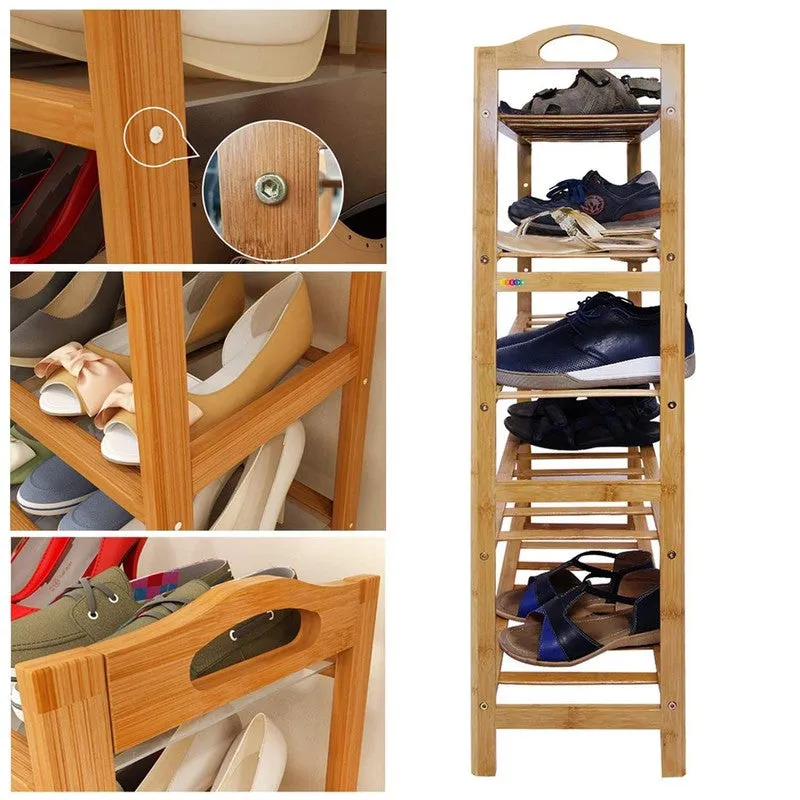 Rustic Mango Wood Shoe Rack – Freeform Design media 5