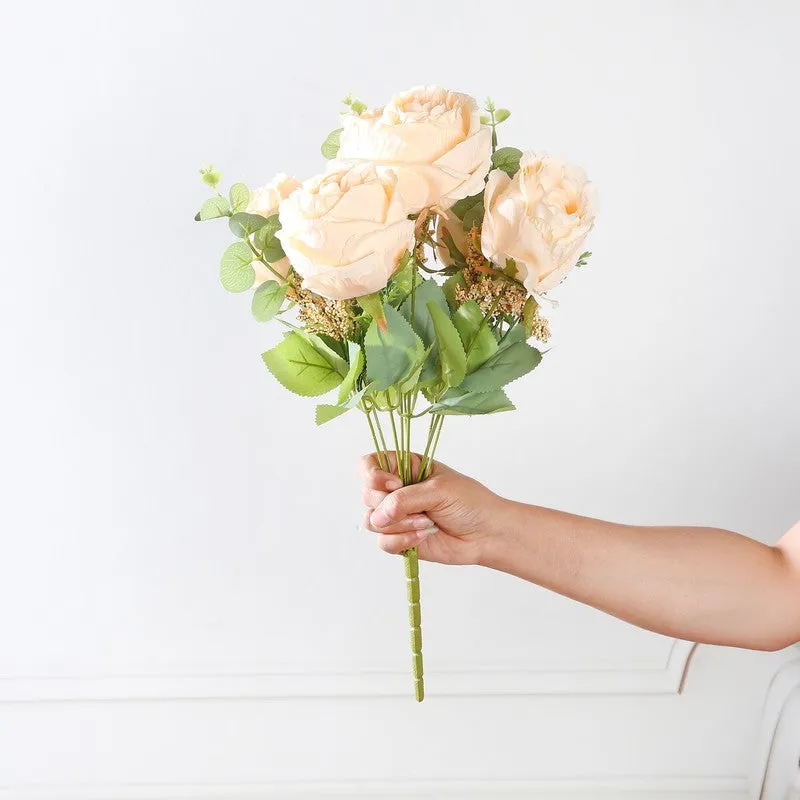 Autumn Rose Artificial Flowers - Ivory media 3