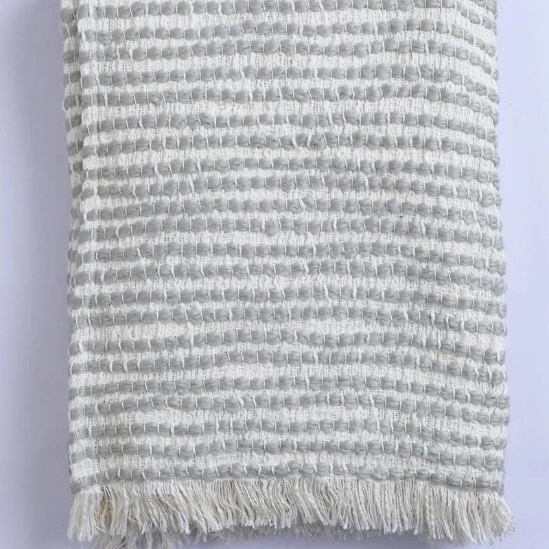 Snuggle & Stripe Knitted Throw media 3
