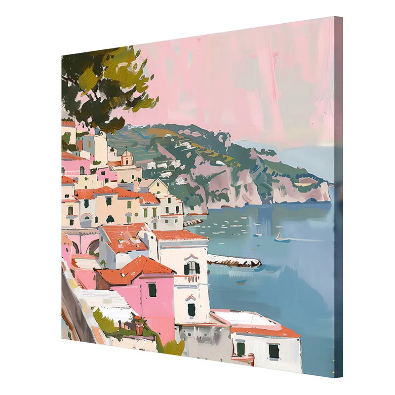 Coastal Mediterranean Wall Painting media 6
