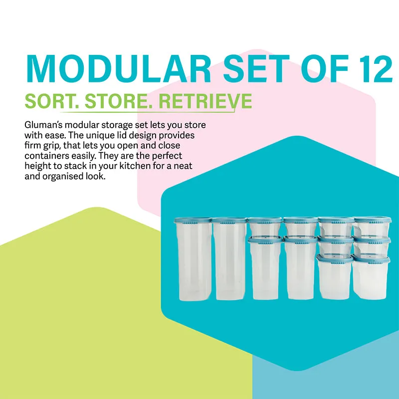 Elmera Storage Conatiner (Blue) - Set Of Twelve media 3