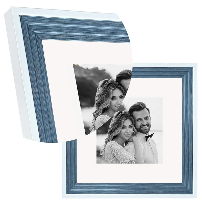 Time & Timber Lite Photo Frame (Blue) - Set Of Four media 4