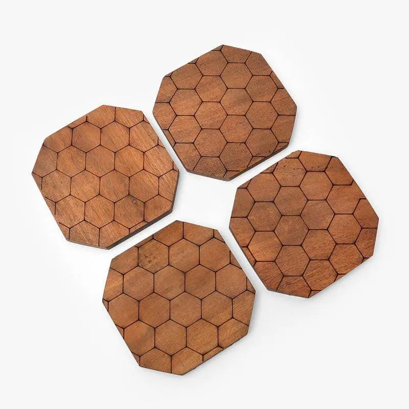 Honeycomb Coaster - Set Of Four media 4