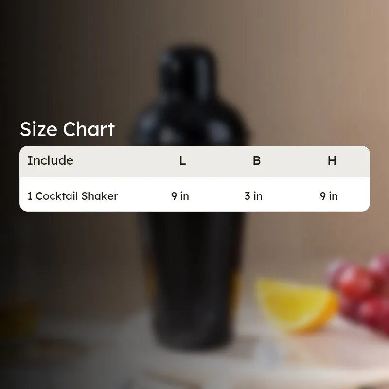 Midnite Mixer Stainless Steel Cocktail Shaker - 500 ML media 8