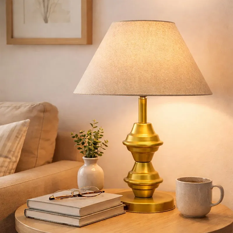 PureVista Metal Table Lamp - Beige media 3