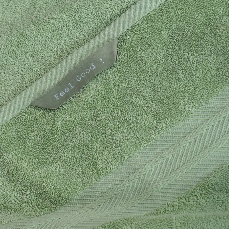 PlushAura Cotton Towel Sets (Olive) - Set of Four media 5